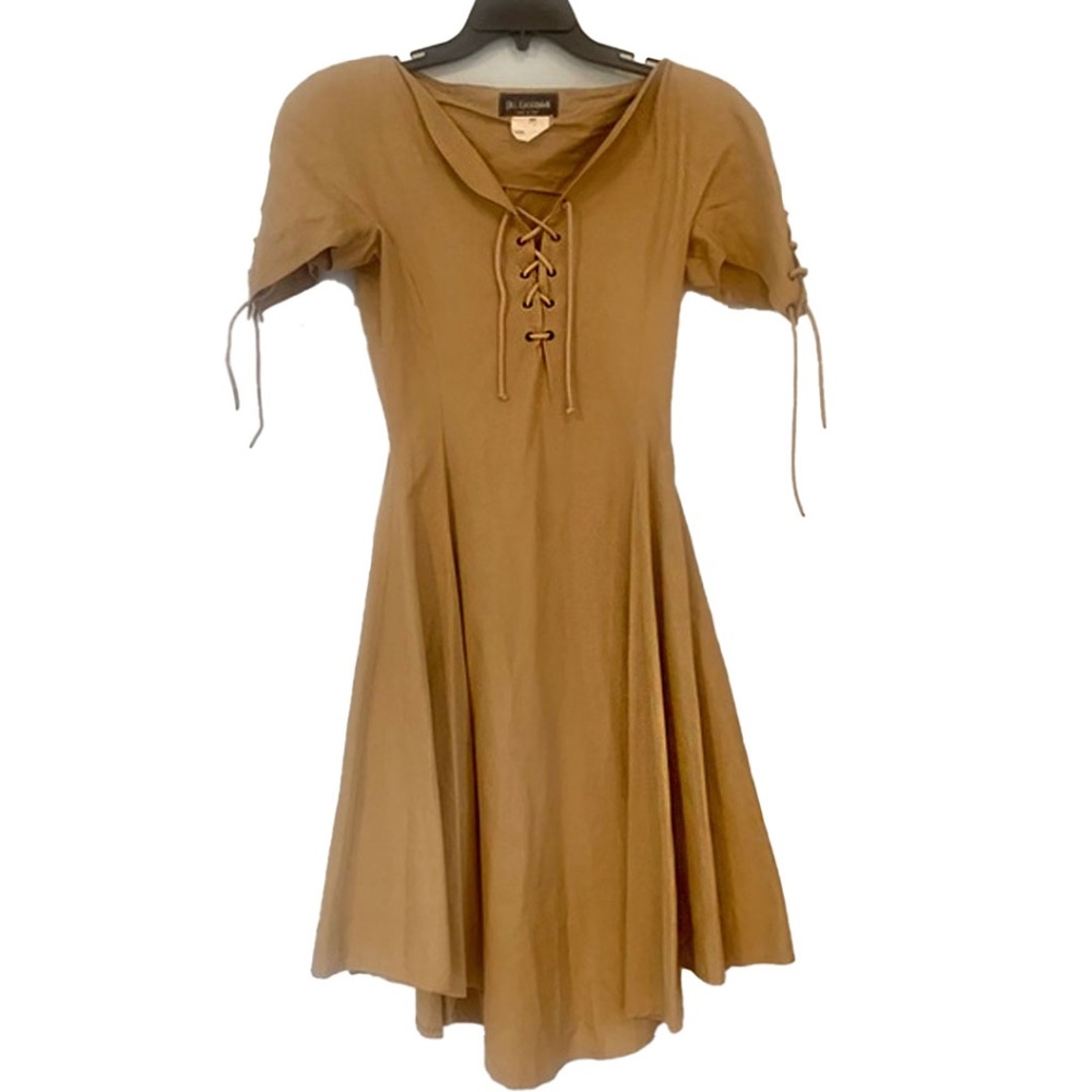 VINTAGE Bill kaiserman khaki trench dress